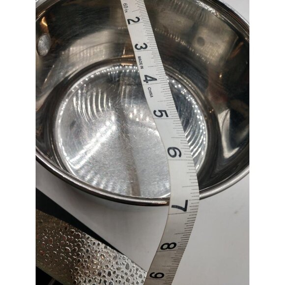 WearEver Stainless Steel Saucepan With Lid & Black Handle 7" x 3" - Picture 3 of 10